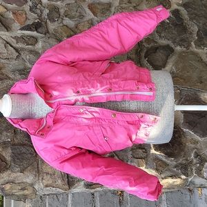 Ladies Pink down ski jacket sz Lg  made by Woolrich